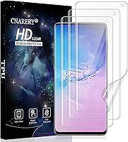 Vista 1 de 3 Pack Screen Protector for Samsung Galaxy S10 [Not Glass], Support Fingerprint Flexible TPU Film, Touch Sensitive, Anti-Scratch, Full Coverage