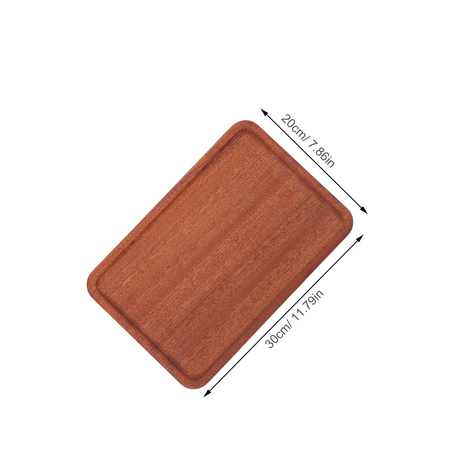 POPETPOP Bandeja de Madera Maciza para Servir Frutas, Comida o Postre, Cena o Cocina Bandeja de Madera