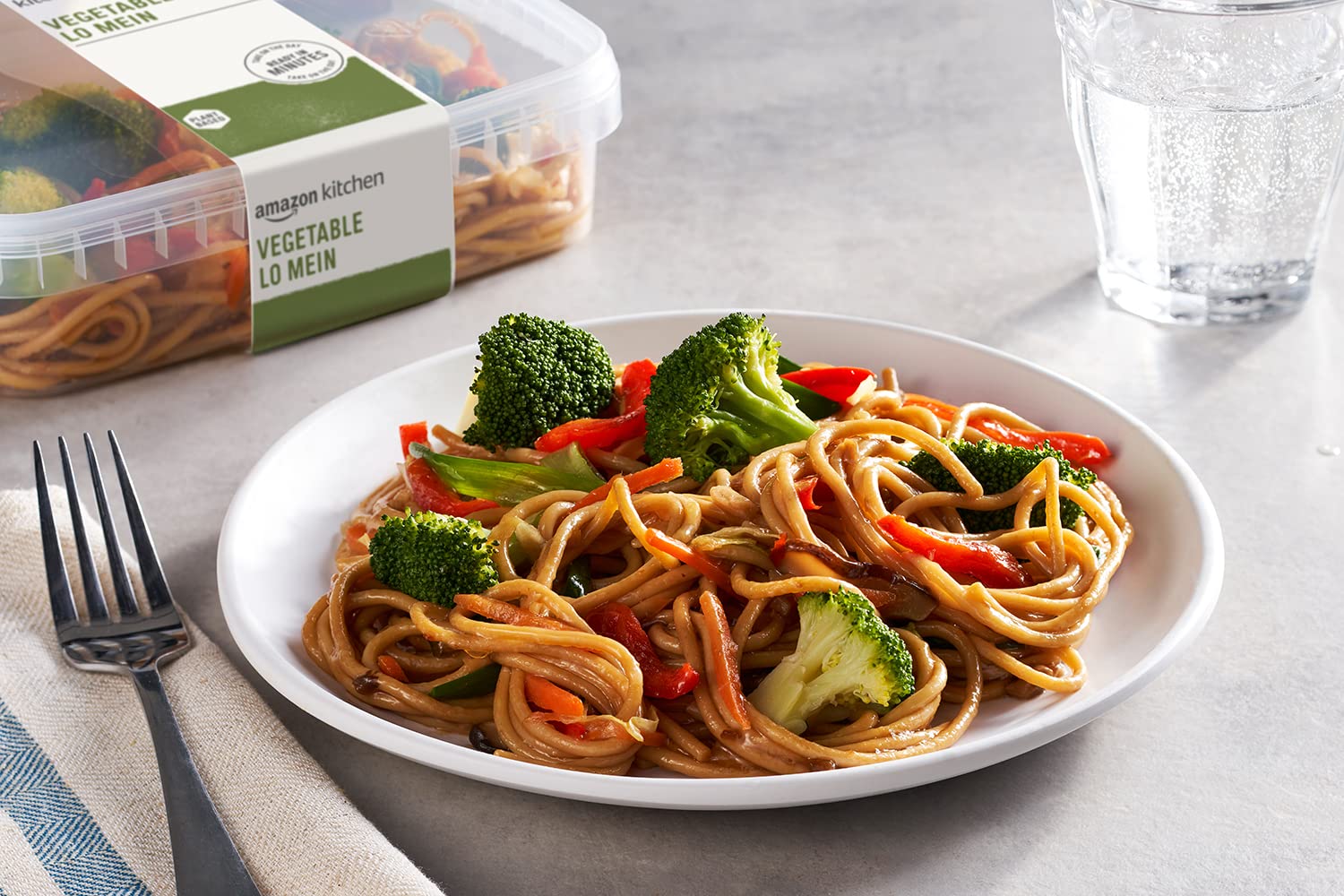 Amazon Kitchen, Vegetable Lo Mein, Vegan, Single Serve Meal, 12 oz