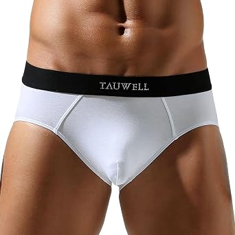 Briefs for Men - Soft and Comfortable Mid-Waist Solid Color Underwear