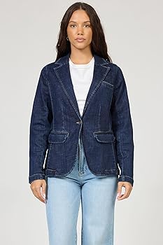 DEAR JOHN Minah Denim Jacket Women's Classic Fit Stretch Denim