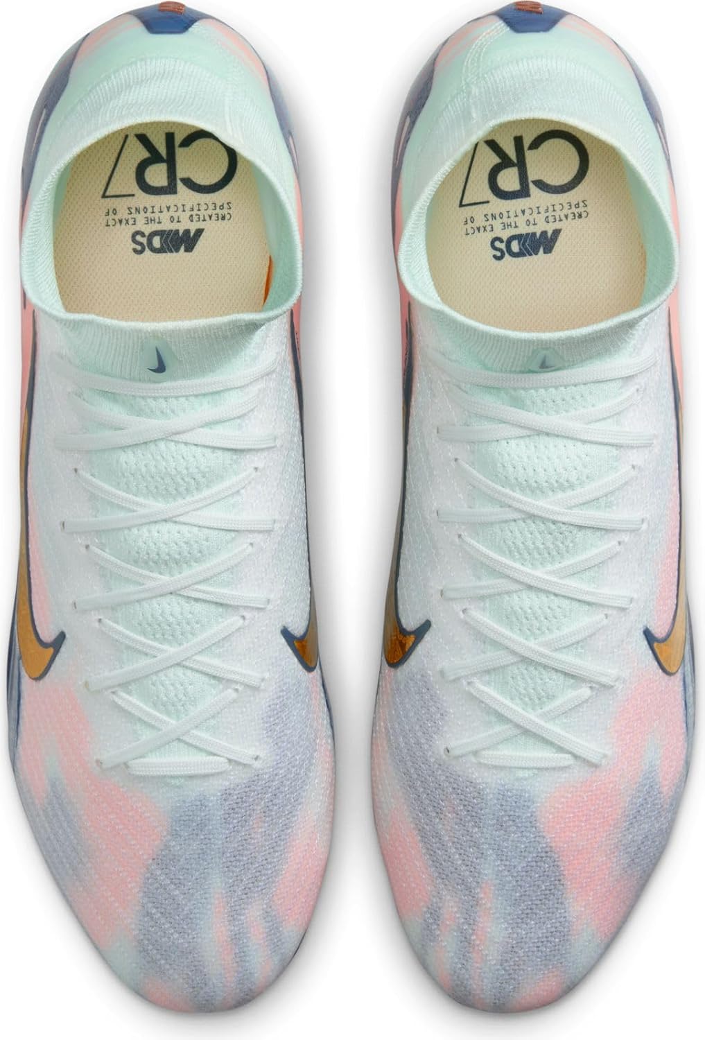 Nike Superfly 10 Elite Mercurial Dream Speed FG High-Top Soccer Cleats (FZ1385-300, Barely Green/Crimson Pulse/Metallic Gold Coin) Size 10.5