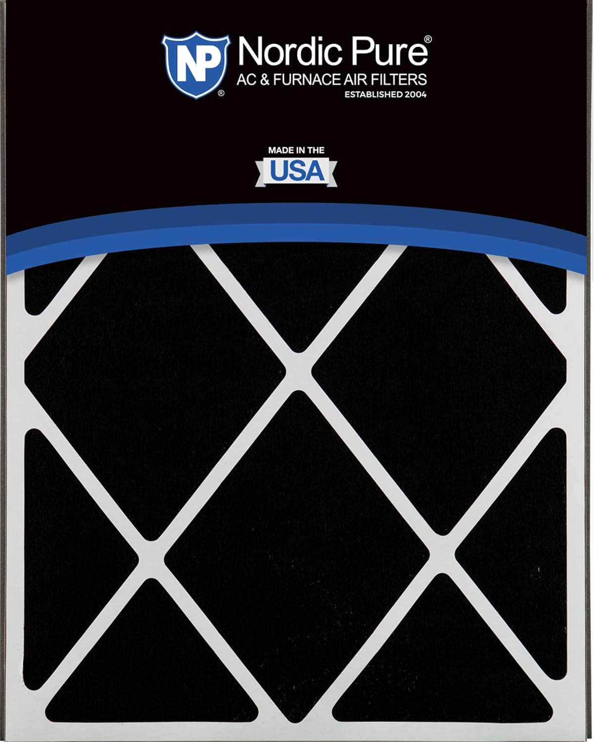 Nordic Pure 20x25x5 (19 3/4 x 24 1/4 x 4 7/8) Air Bear AC Filter Replacement MERV 13 Plus Carbon 1 Pack