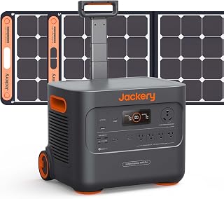 Jackery Solar Generator 3000Pro, 3024Wh Power Station with 2 * 100W Solar Panels, Fast Charging in 2.4 Hours, Intelligent BMS, Dual PD 100W Ports for RV Outdoor Camping & Power Outages