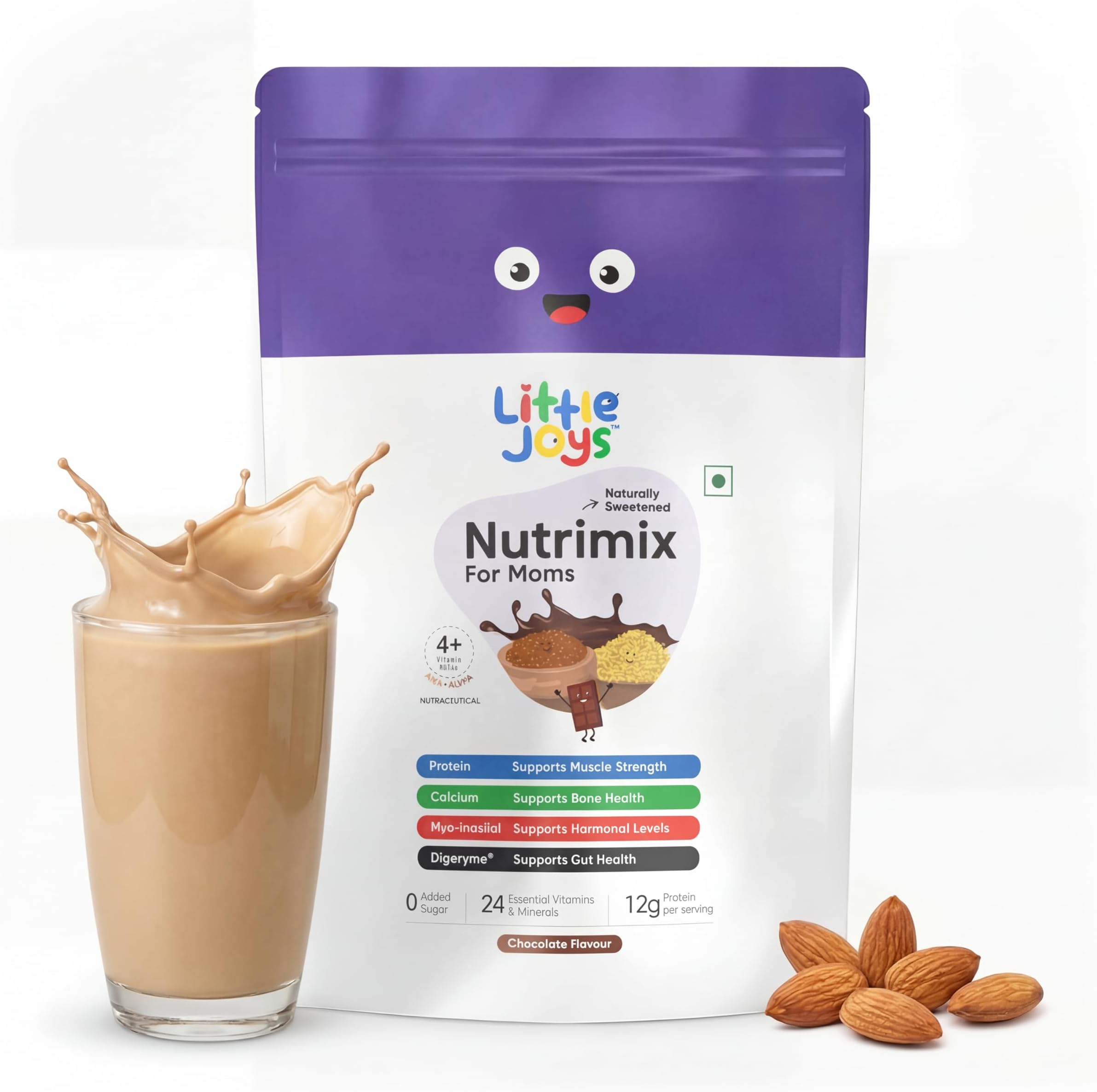 - Nutrimix for Mothers 400g |12g Plant Protein | Boosts Energy, Supports Digestion, Immunity & Brain Development | Nutritionist Approved |Ragi, Bajra, Jaggery, Oats, Digestive Enzymes & Nuts | Chocolate Flavour