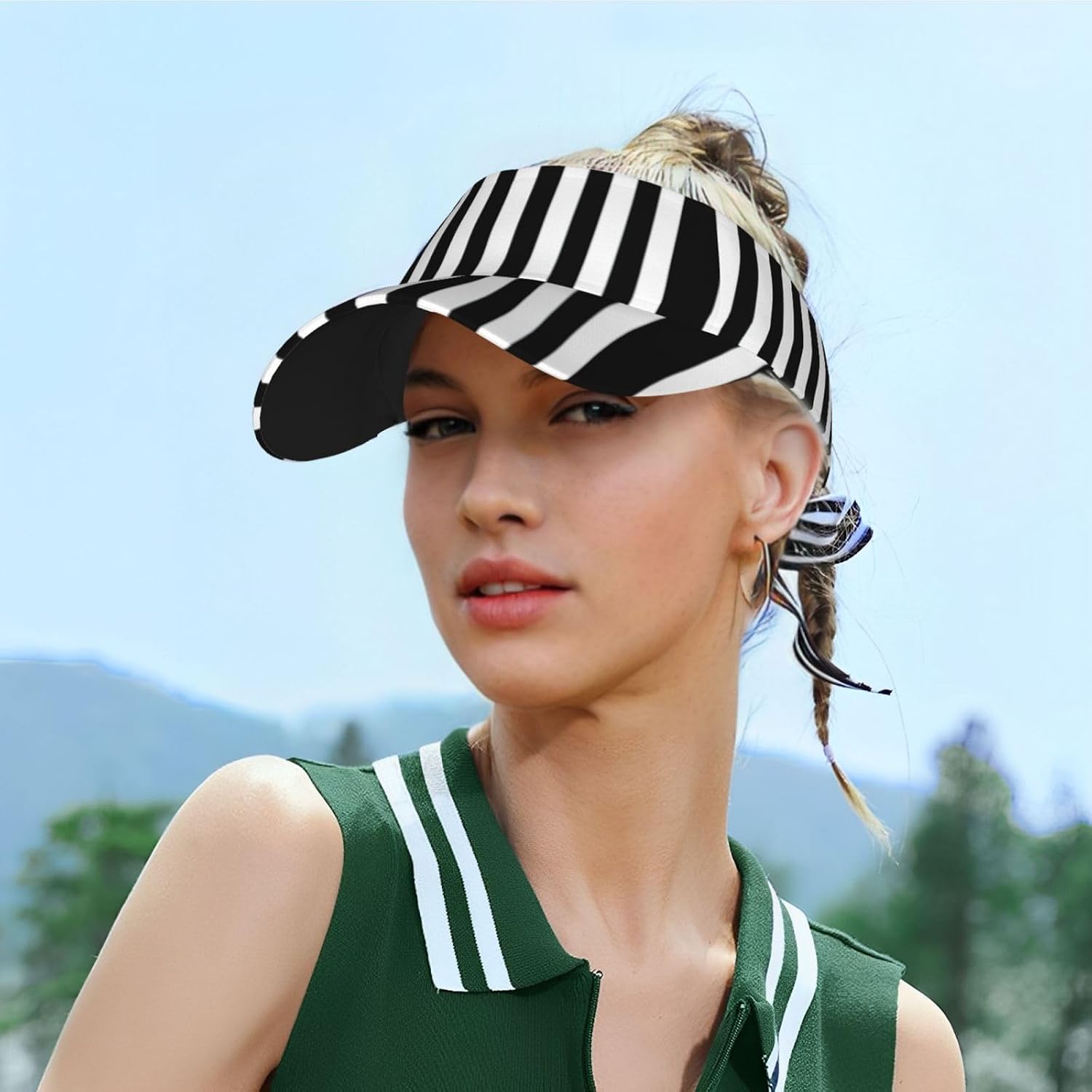 Guitars Adult Sunscreen Hat, Summer Sunshade with an Open Top Design,Golf Visors for Men,Fishing-Hats
