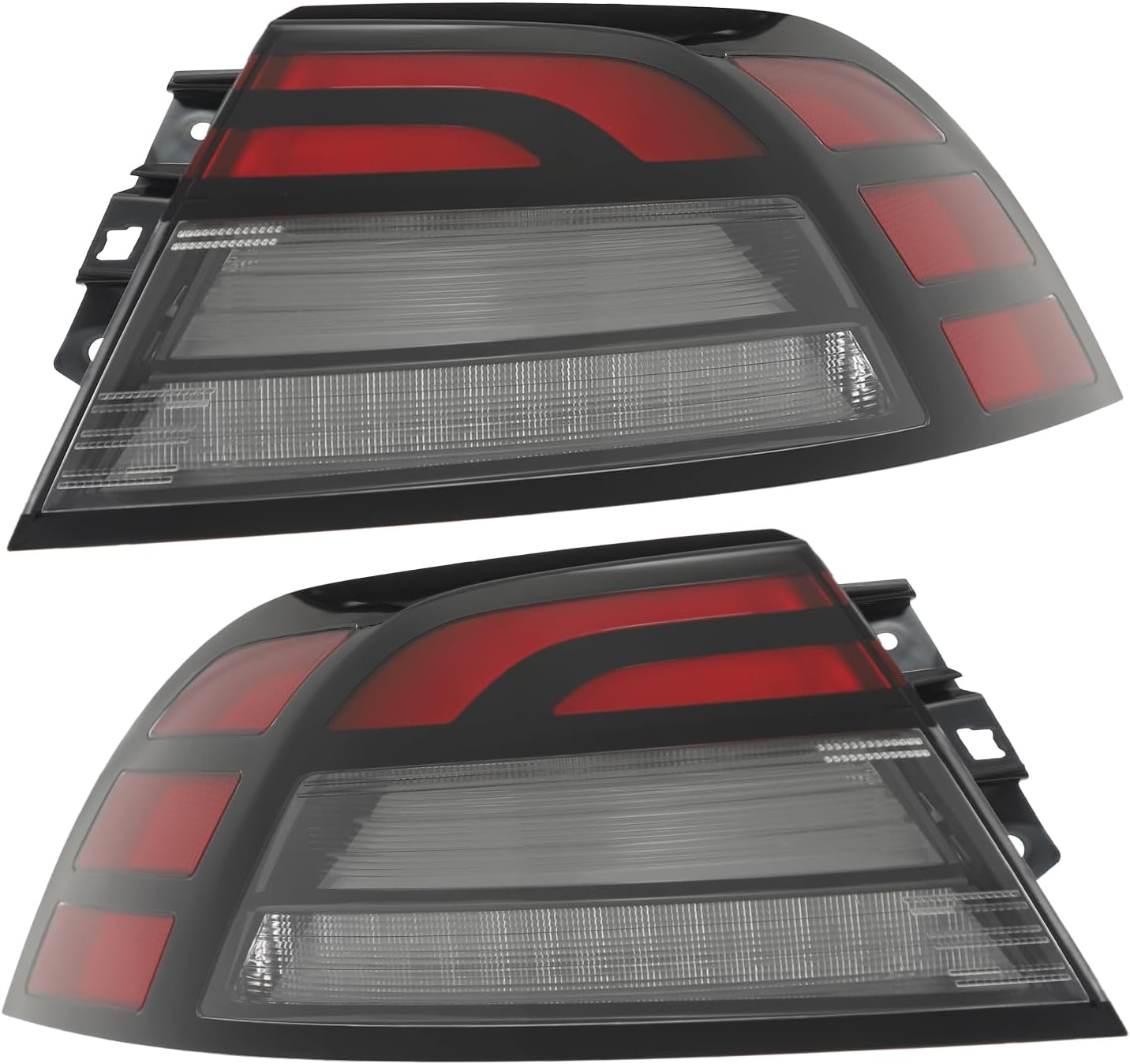 1 Pair LED Outer Tail Light Assembly for 2023-2024 Honda Accord Sedan/Hybrid Rear Tail Lamp Replacement Left+Right Side OE 3355030AA01, 3350030AA01
