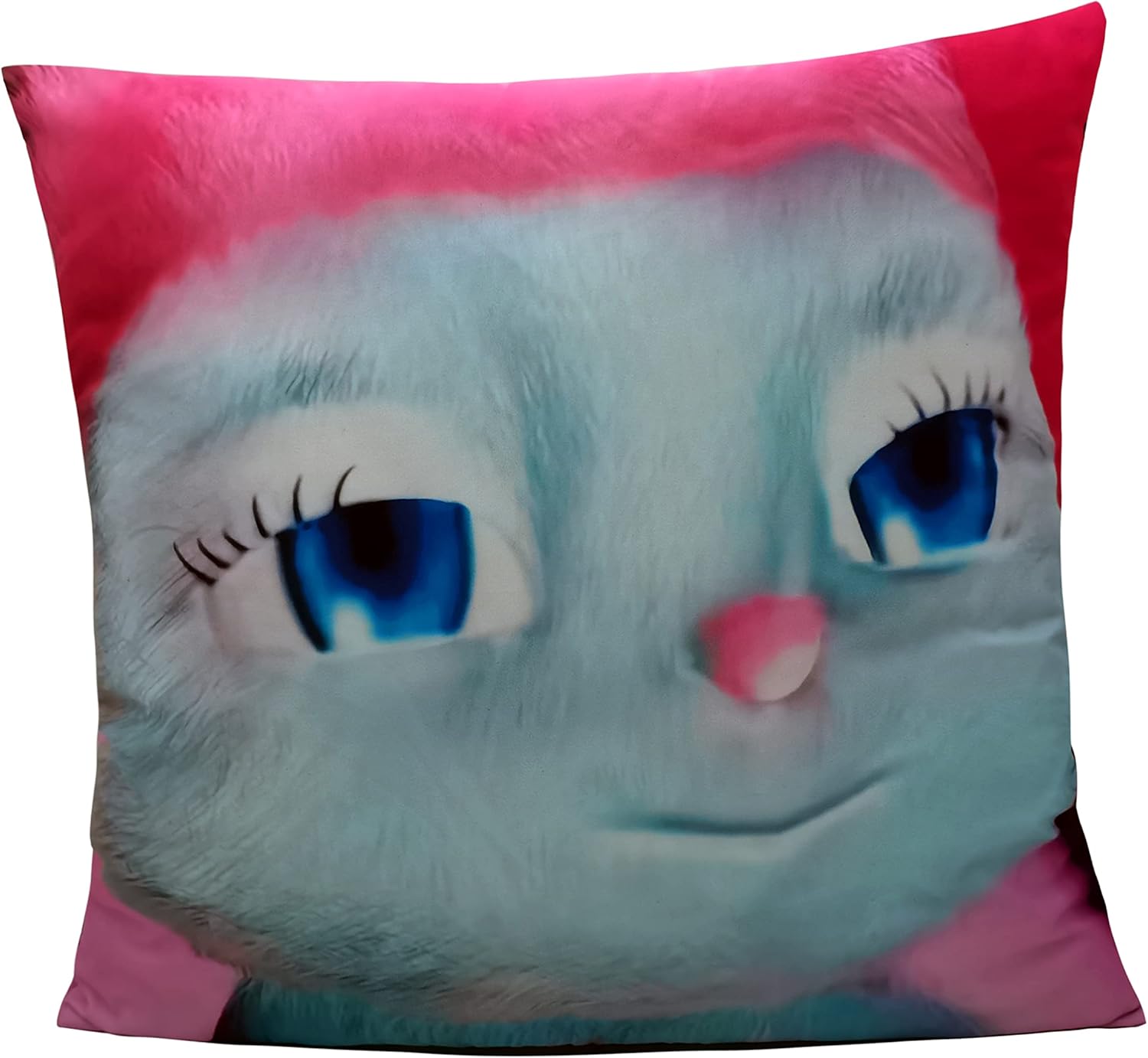 Aleyongo Pink Throw Pillow Case Animation Meme Pillow Cover Funny