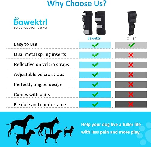 Miniatura 6 de Soportes para patas de perro para patas traseras, soporte de ACL para patas traseras de perros grandes, soporte de compresión articular para piernas