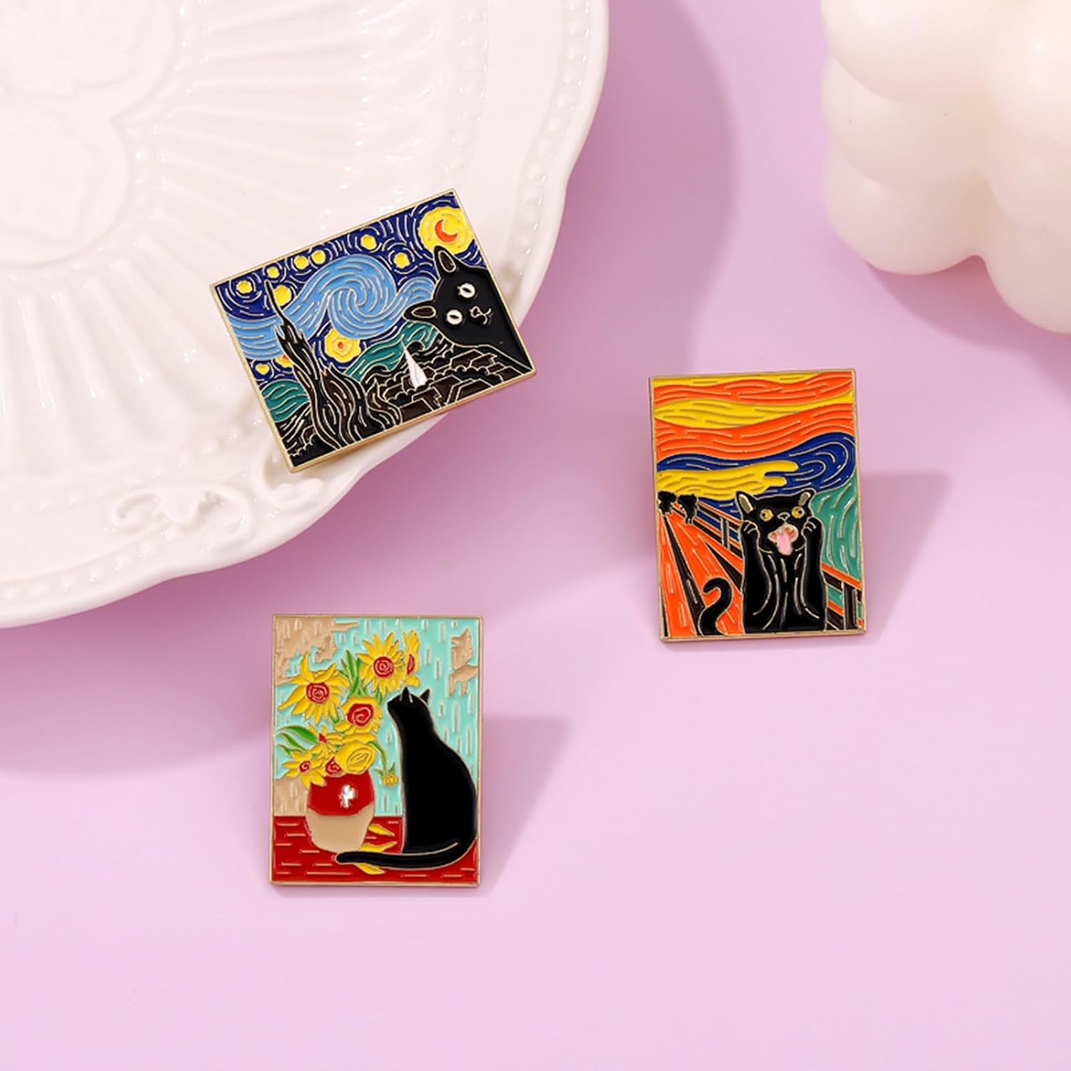 Anime Enamel Pins Set,Funny Brooch Pins for Backpack Jacket Clothes,Cartoon Lapel Badges,Button Aesthetic Pins Bulk