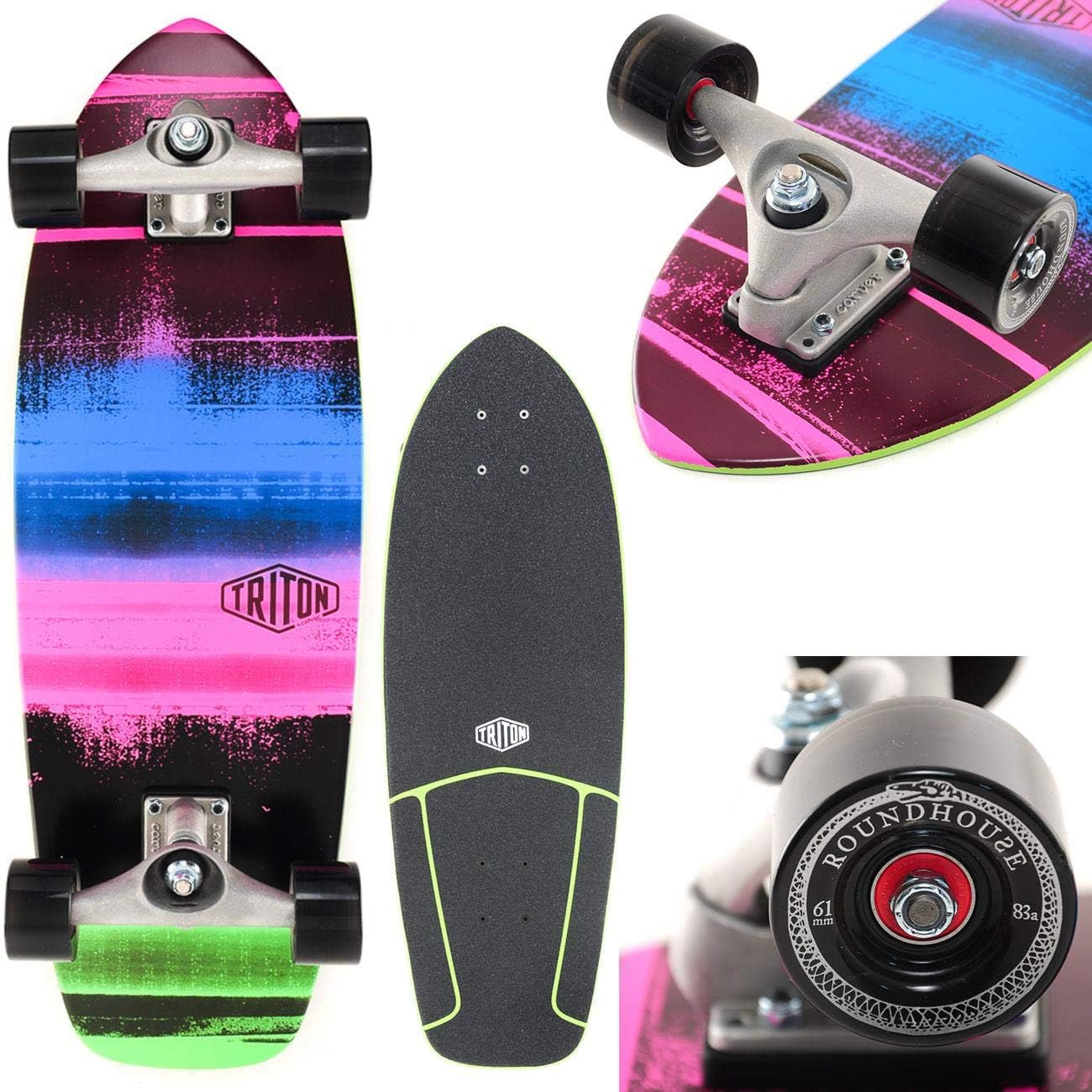 Carver Skateboards - Triton Nitron CX Complete Surf Skate Board - 28"