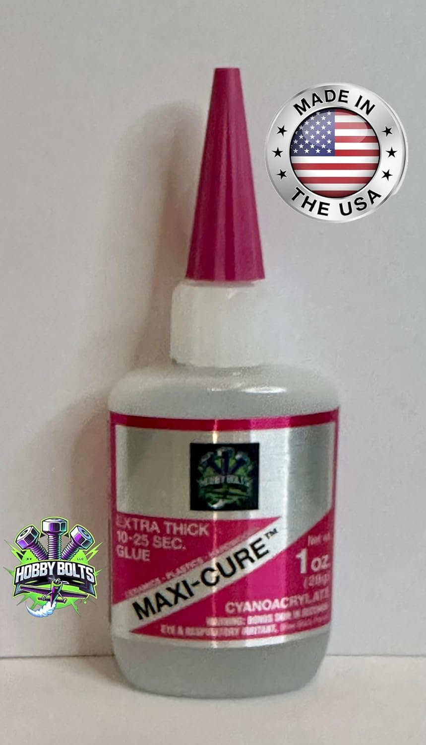 Hobby Bolts, BSI Cyanoacrylate Super Glue 3-pc Set, 1 oz Bottles, 3 Types - Super Thin, Medium Gap Filling, Extra Thick Bob Smith Industries