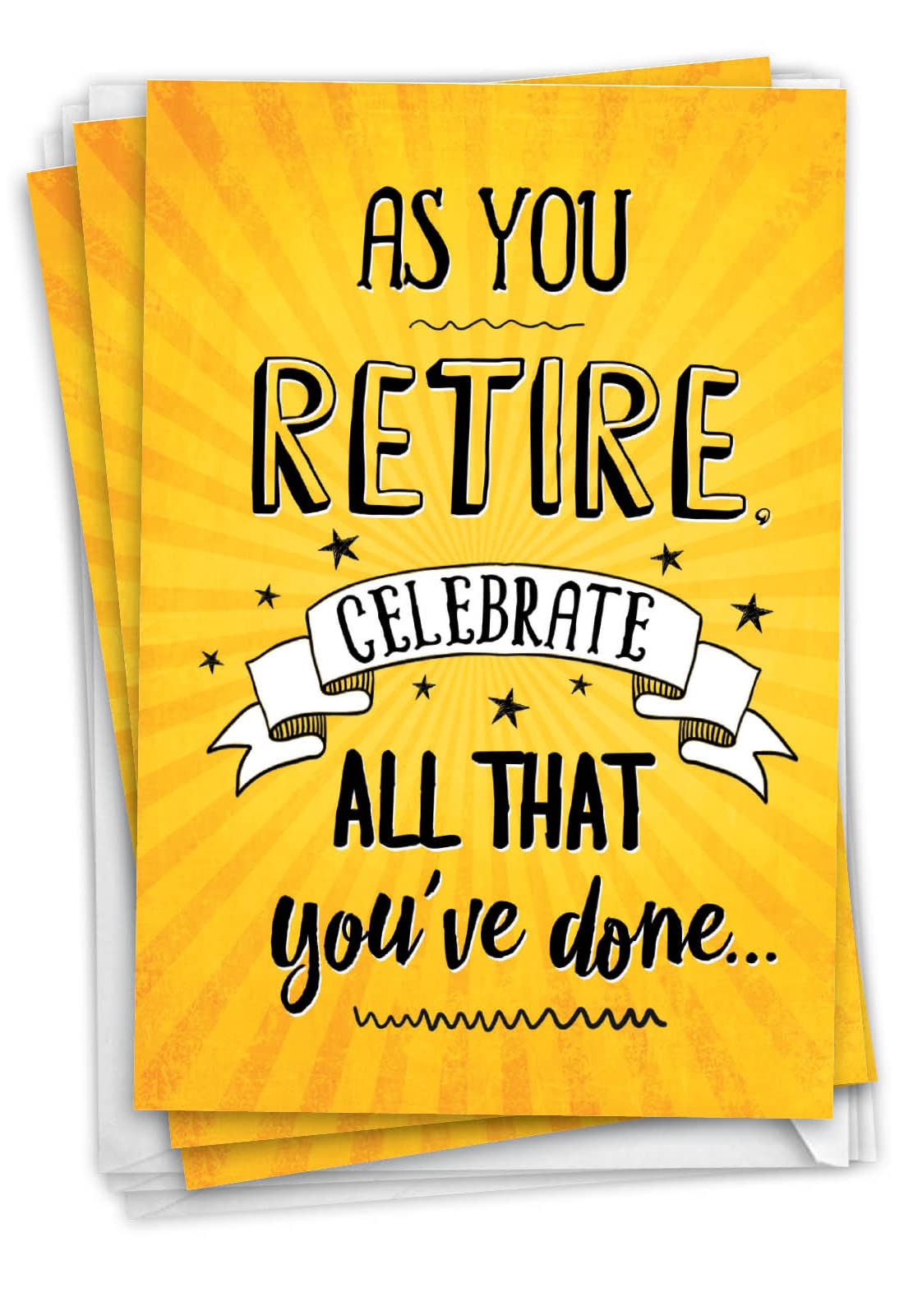 NobleWorks As You Retire - 3 Funny Retirement Greeting Card with Envelope - Celebrating a new chapter in life C6875RTG-C3x1