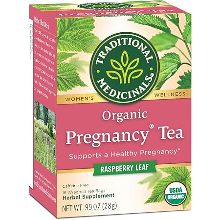 Amazon Com Traditional Medicinals Organic Pregnancy Tea 16 Tea Bags Pack Of 6 Grocery Gourmet Food