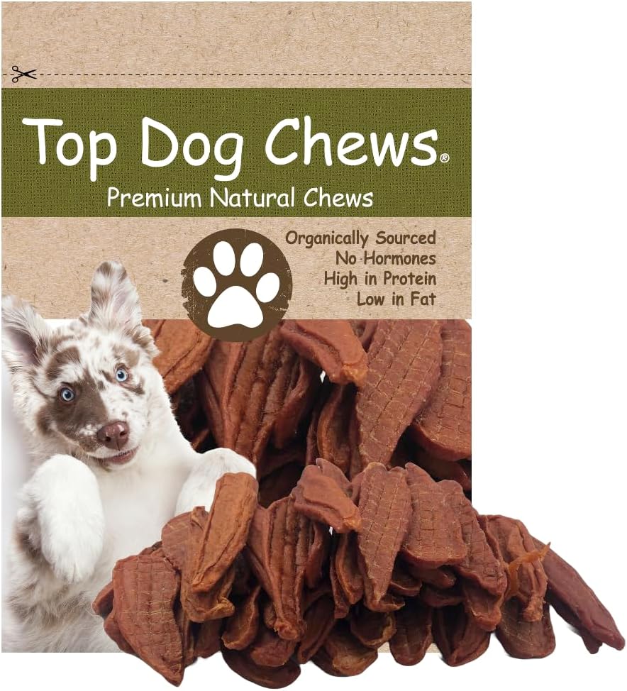 Top Dog Chews - Thick Chicken Tenders for Dogs - 48OZ/3LB Bag - 100% USA Human Grade Dog Treats. High Protein Real Chicken Breast, Healthy and Easily Digestible Dog Chews