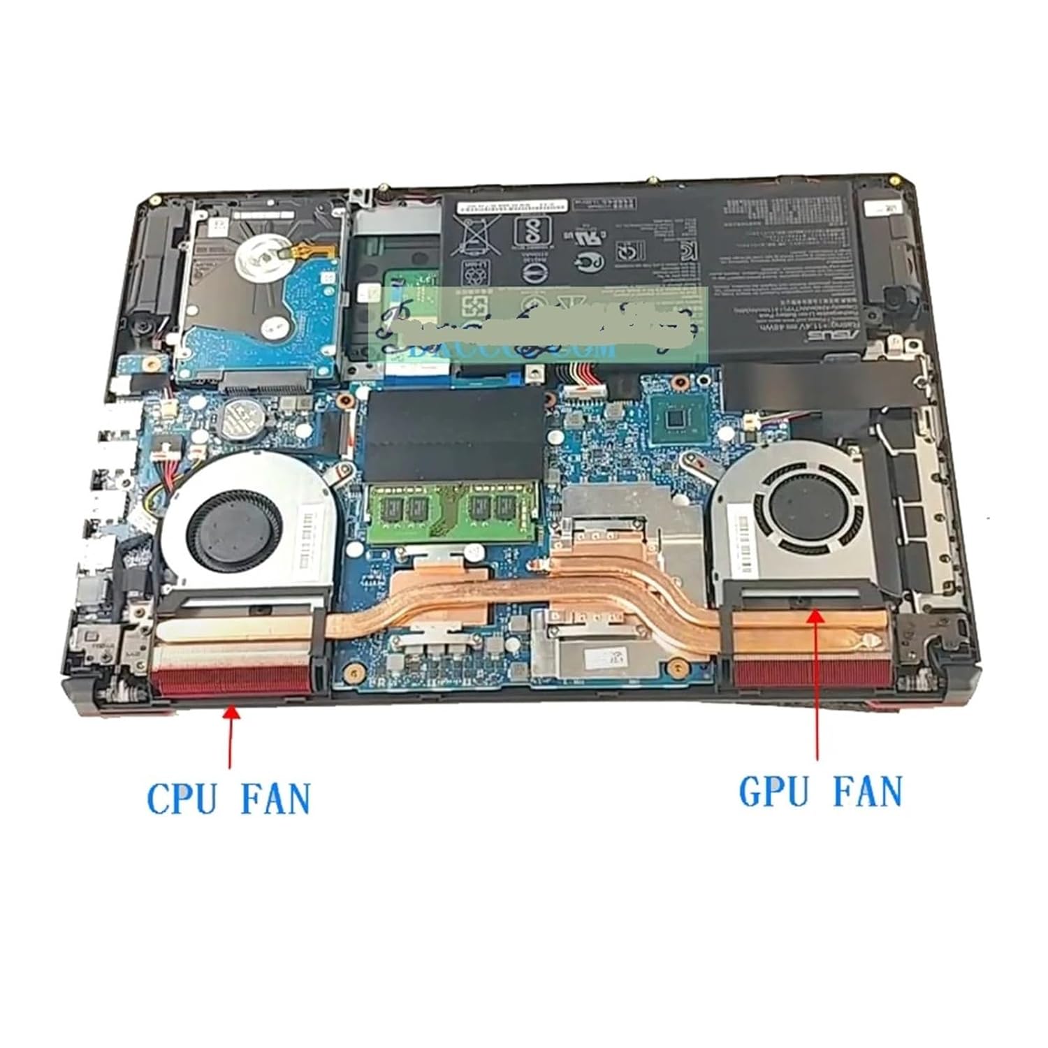 Laptop GPU/CPU Cooling Fan, Compatible with ASUS TUF Gaming A17 FA706 IV FA706IU FA706IH FX706 FX706IV FX706IU FX706IH FX706II(GPU Fan)