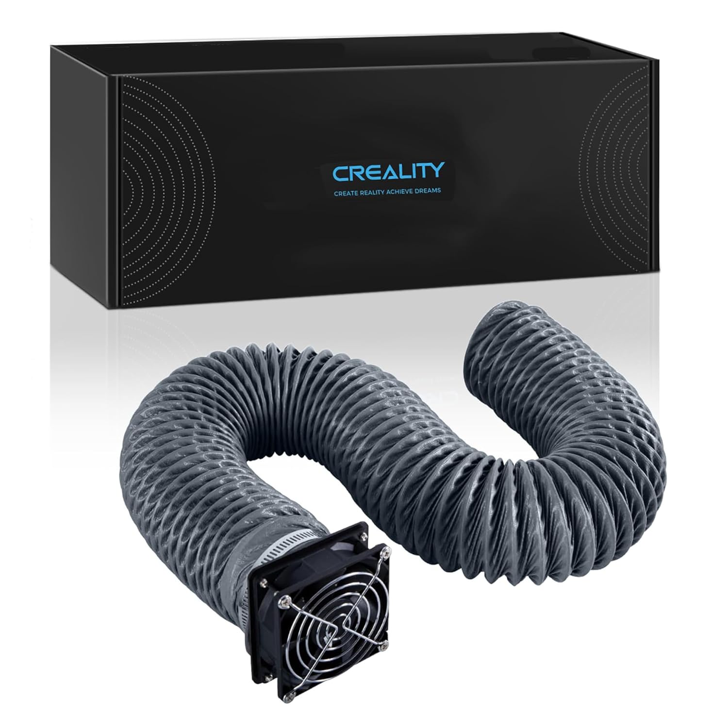 Creality Official Fume Extraction Kit, 4000 RPM High-Efficiency Ventilation Fan, Original Accessories, Exhaust Smoke and Dust for 3D Printer Enclosure with Fan Interface &Laser Engraver Enclosure