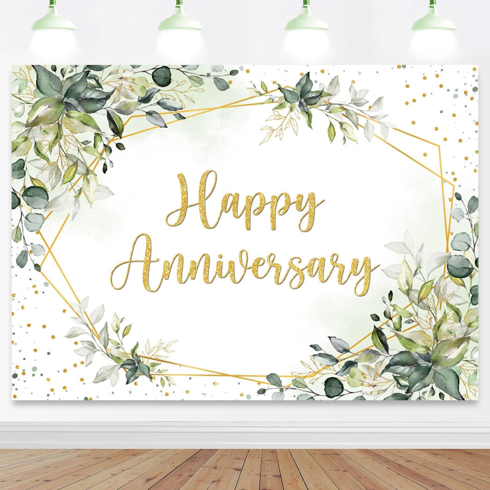 AIBIIN 7x5ft Black And Silver Happy Anniversary Backdrop Silver Glitter Wedding Anniversary Bridal Shower Photography Background Cheers To Wedding Miss To Mrs Party Decorations Banner