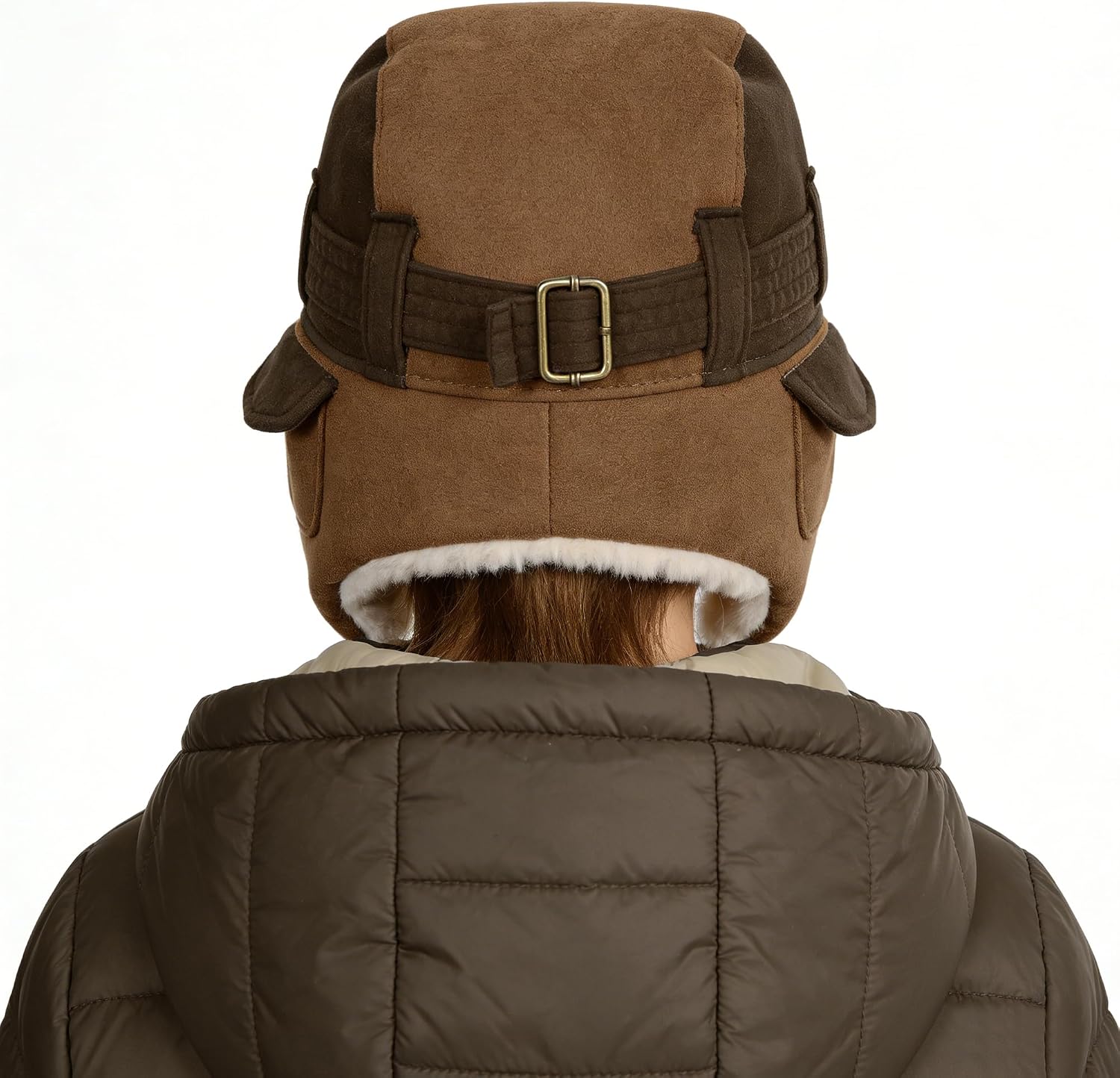 Clobeau Kids Boy Girl Winter Trapper Hat Faux Fur Ushanka Earflap Cap Hat Ski Snowboarding Warm Cycling Ear Flaps Hats