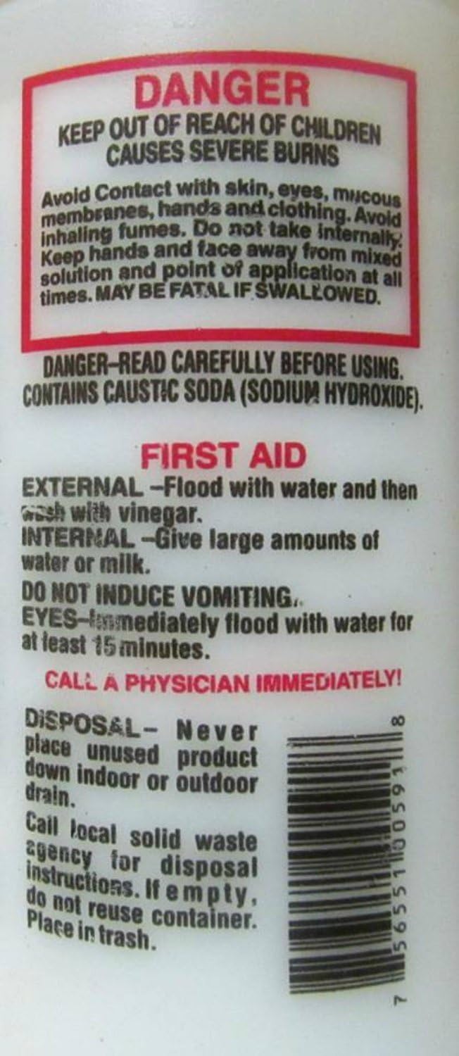 The Boyer Corporation Red Crown Lye 2 Lbs (Pack of 2)
