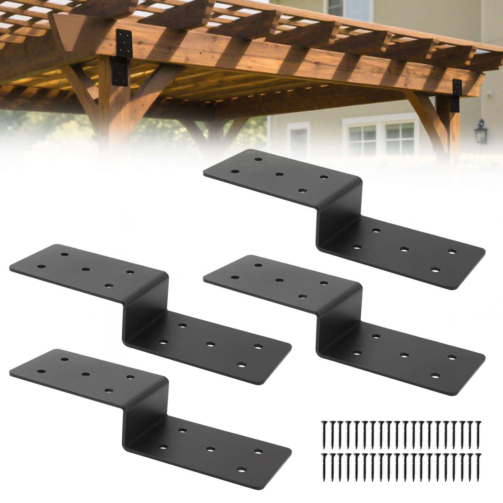 Amazon.com: 4Pcs Heavy Duty Steel Z Brackets, 3