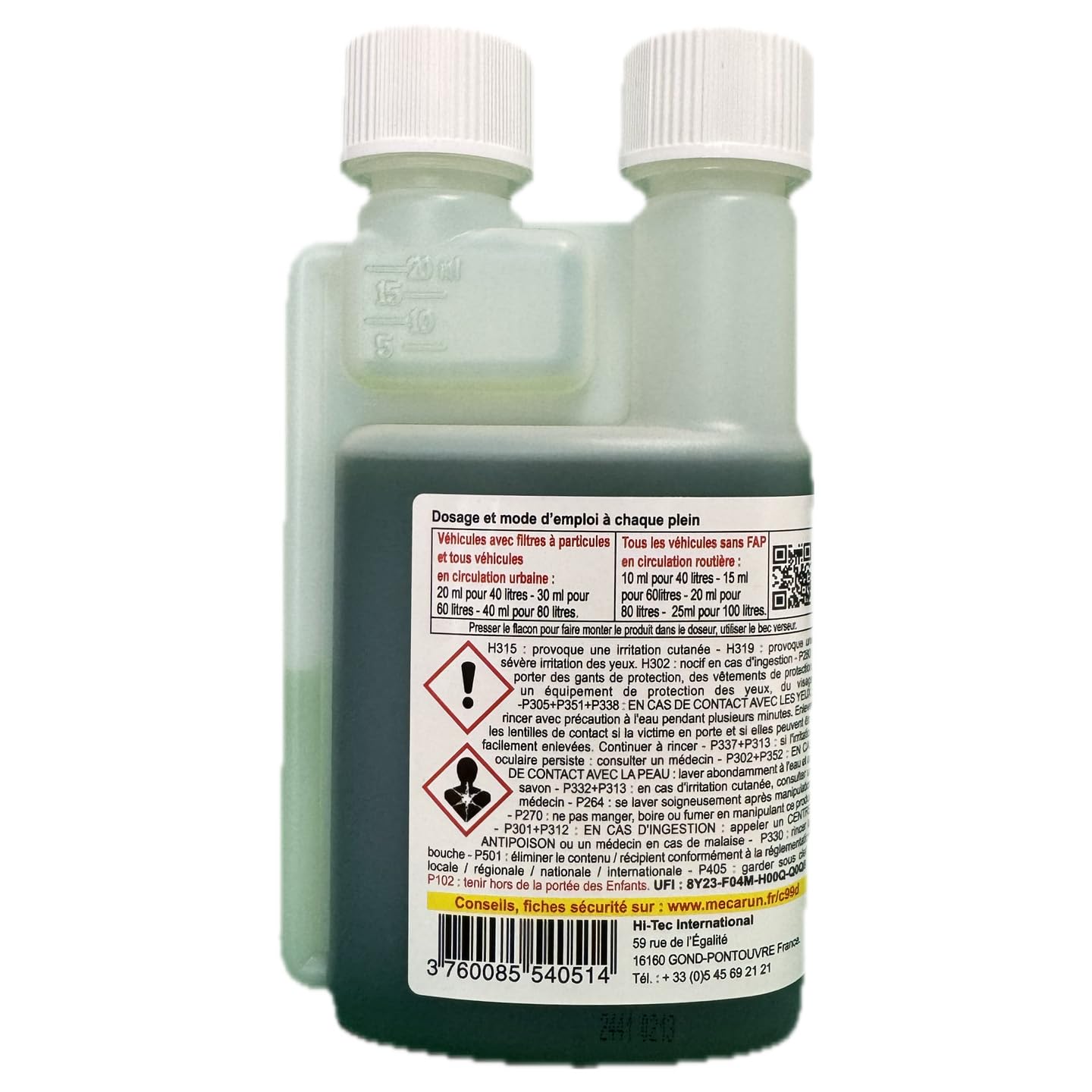 Packung Décrassage Mecarun Eco 10000 Diesel + C99 Diesel 250ml