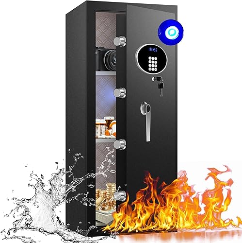Caja de seguridad resistente para el hogar de 9.0 pies cúbicos, impermeable, extra grande, a prueba de fuego, segura para documentos del hogar,