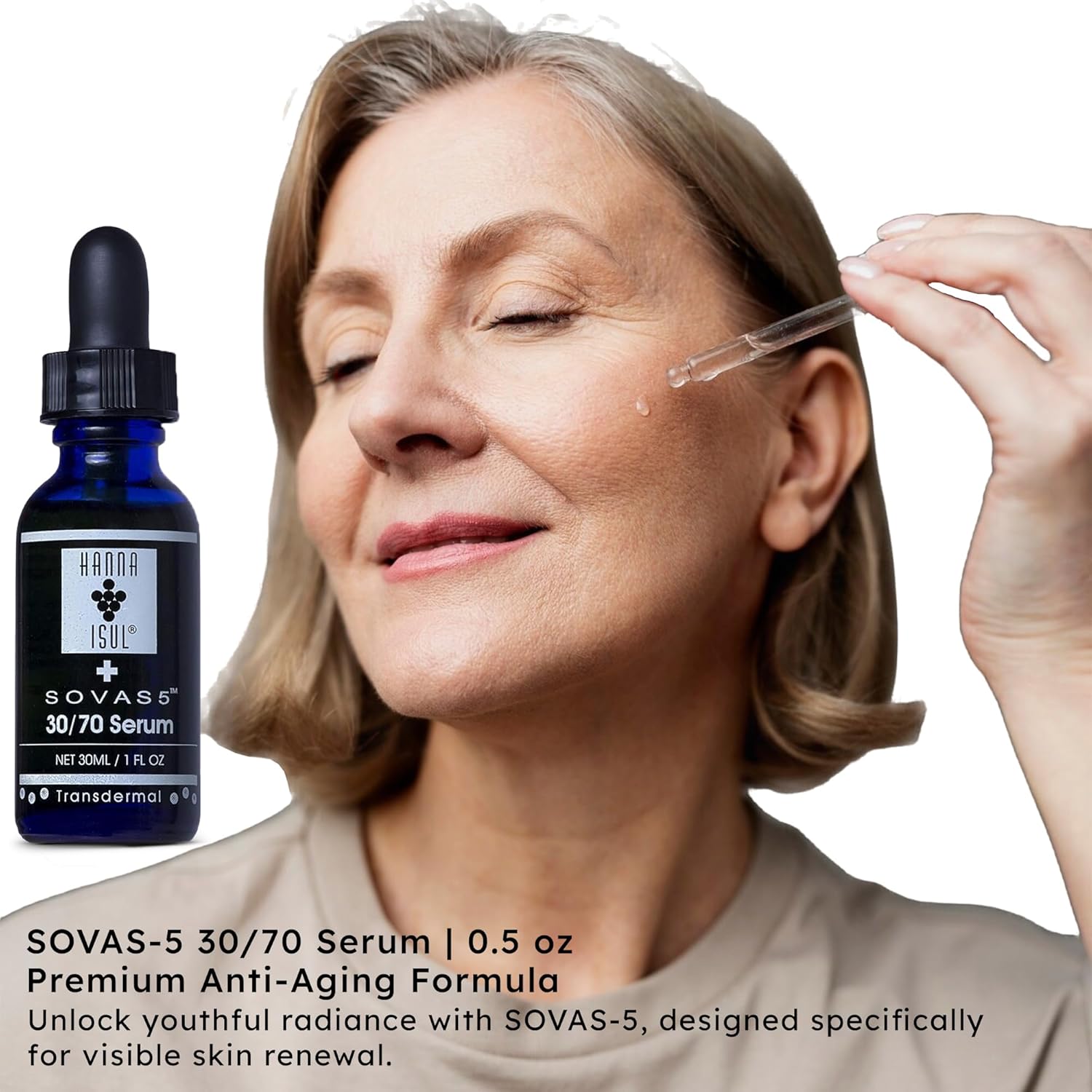 – KOREAN SOVAS-5 30/70 Serum | Wrinkled Repairing Face Serum | Clinically Proven Anti-Aging for Skin Beauty | Collagen and Minerals for Skin Repairing | K-Beauty Serum 0.5FL OZ (Pack of 1)