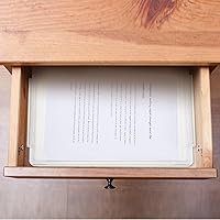 Vista 5 de 12 cajas de almacenamiento de papel de archivo A4 de 14.33 x 9.84 x 1.57 pulgadas, protector de revistas, transparente, apilable, portátil