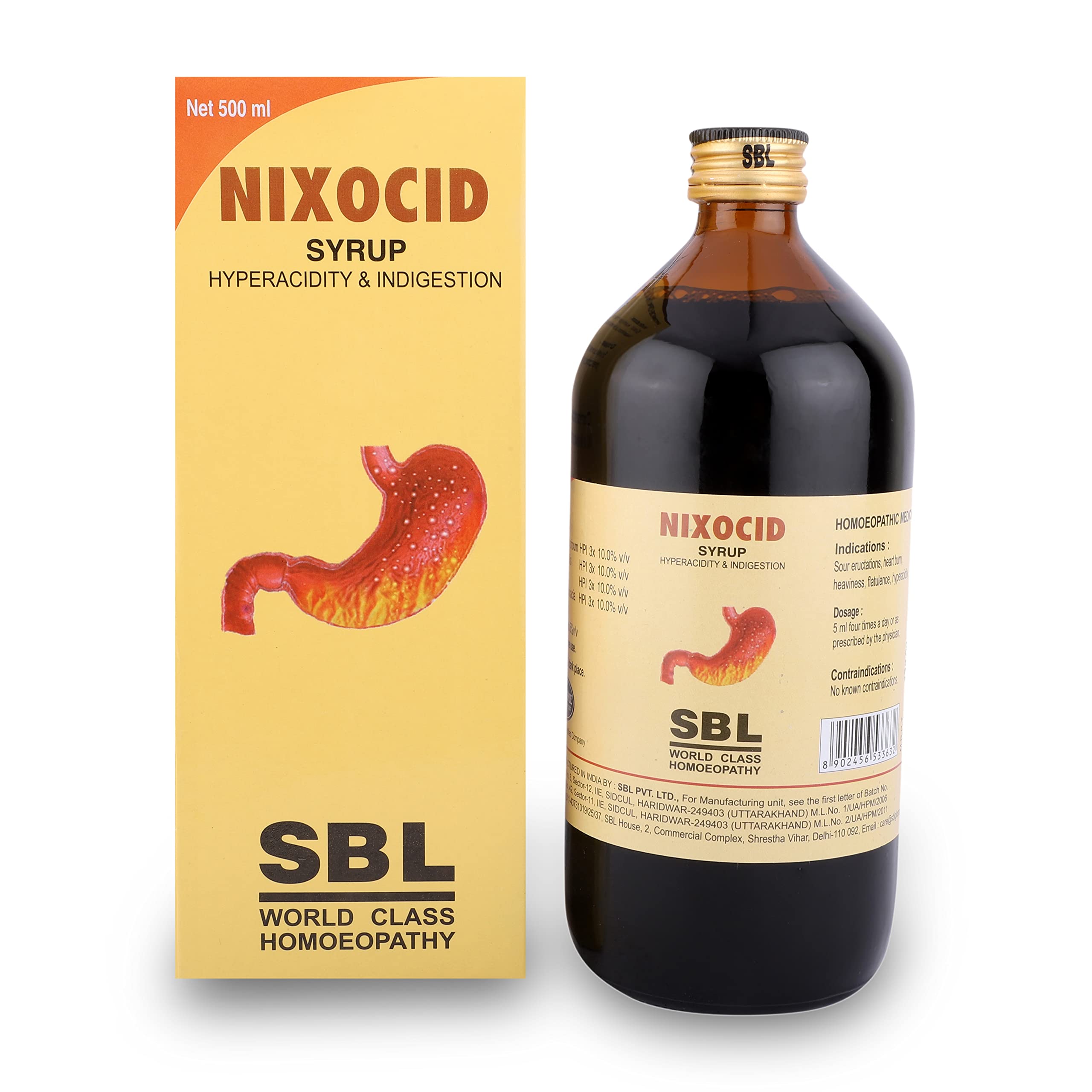SBLs Nixocid Syrup - 500 ML |Pack Of 1| (B0BKVSDMHW) Amazon Price History, Amazon Price Tracker