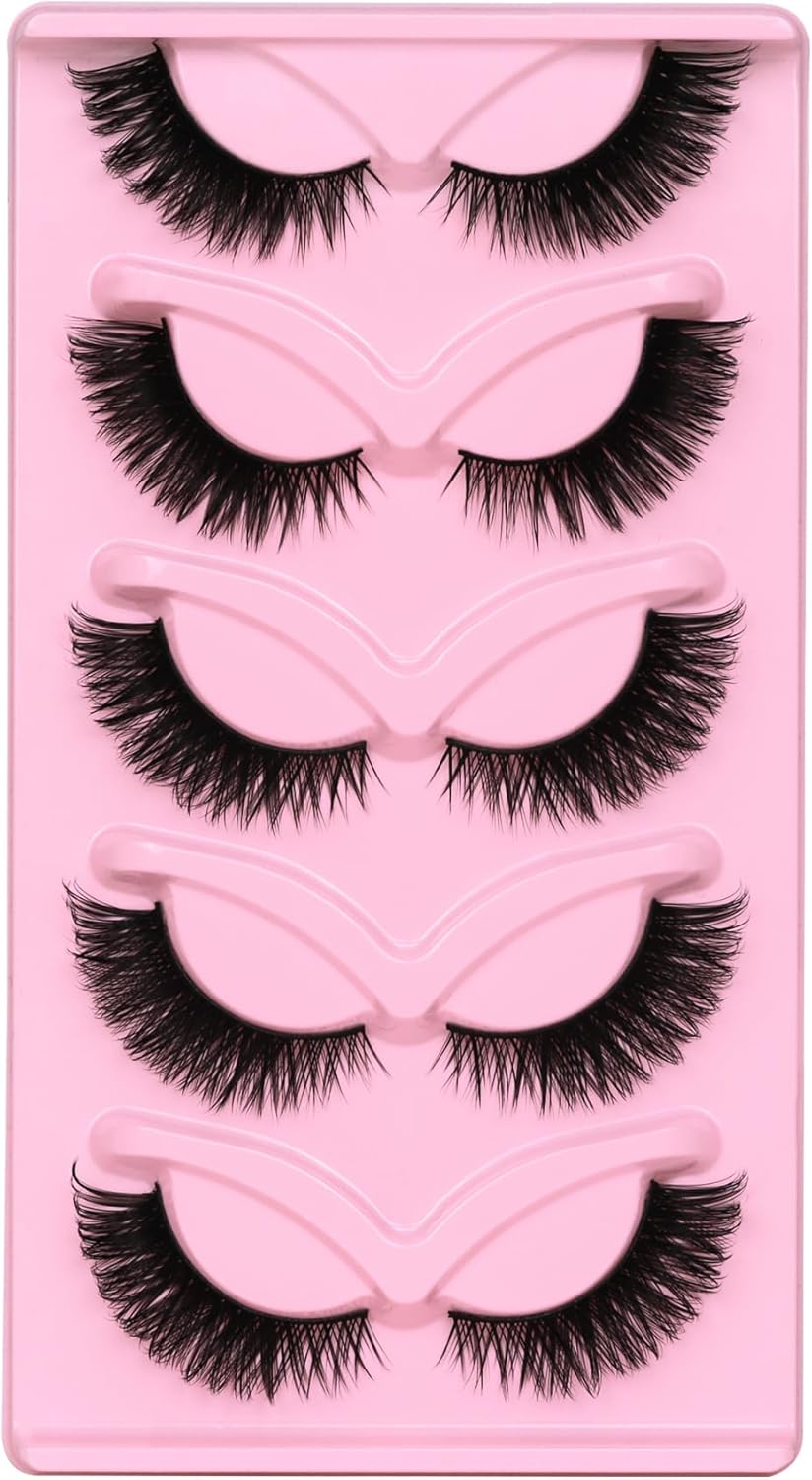 Cat Eye Lashes Natural Look False Eyelashes Gorous Wispy &