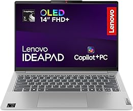 Lenovo IdeaPad Slim 5x | Snapdragon X Plus Powered AI | Copilot+ PC | Up to 19 hours battery life | 14 Inch OLED Full HD | 16GB RAM | 512GB SSD | Windows 11 | Includes Bluetooth Silent Mouse