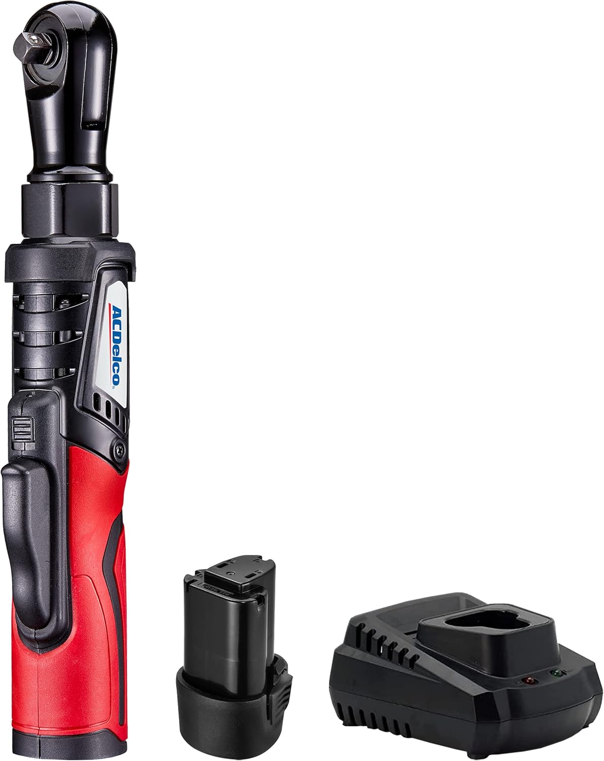 ACDelco Tools ACDelco ARW1209P G12 Lithium-Ion 12V (10.8V) Electric 3/8-Inch Cordless Ratchet Wrench Set Power Tool Set | Tool Set Including Battery Pack, Charger and Socket Set