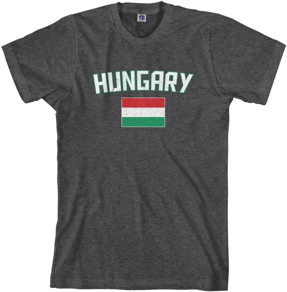 Threadrock Men's Hungary Flag T-Shirt