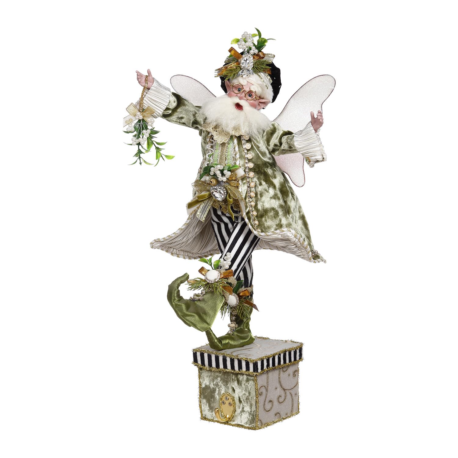 Goodwill Under The Miseltoe Santa Elf Pończochy 54 cm marki Mark Roberts