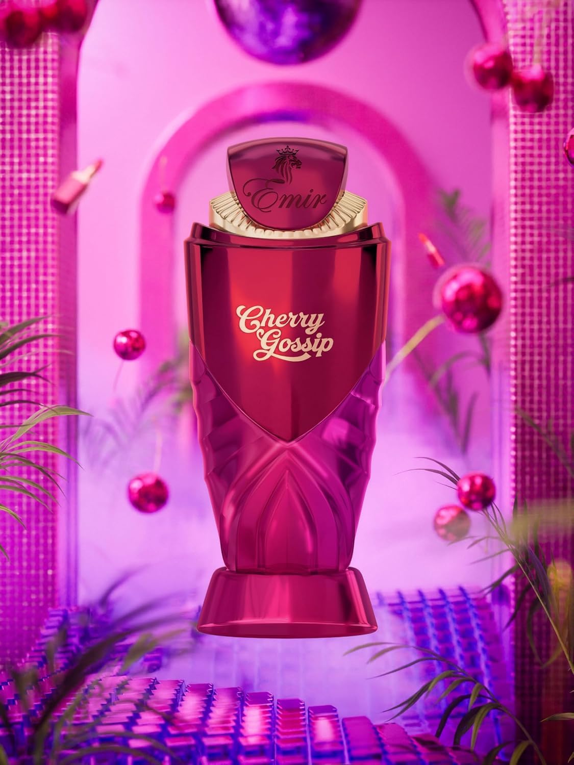 Paris Corner Cherry Gossip Eau de Parfum, Perfume Unisex Oriental Vainilla, Notas de Cereza Café y Vainilla, 100 ml
