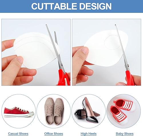 Miniatura 5 de 12 pares de reparación de talón de zapatilla de deporte agujero reparación parche prevención de desgaste kit de inserción para tenis, zapatos de