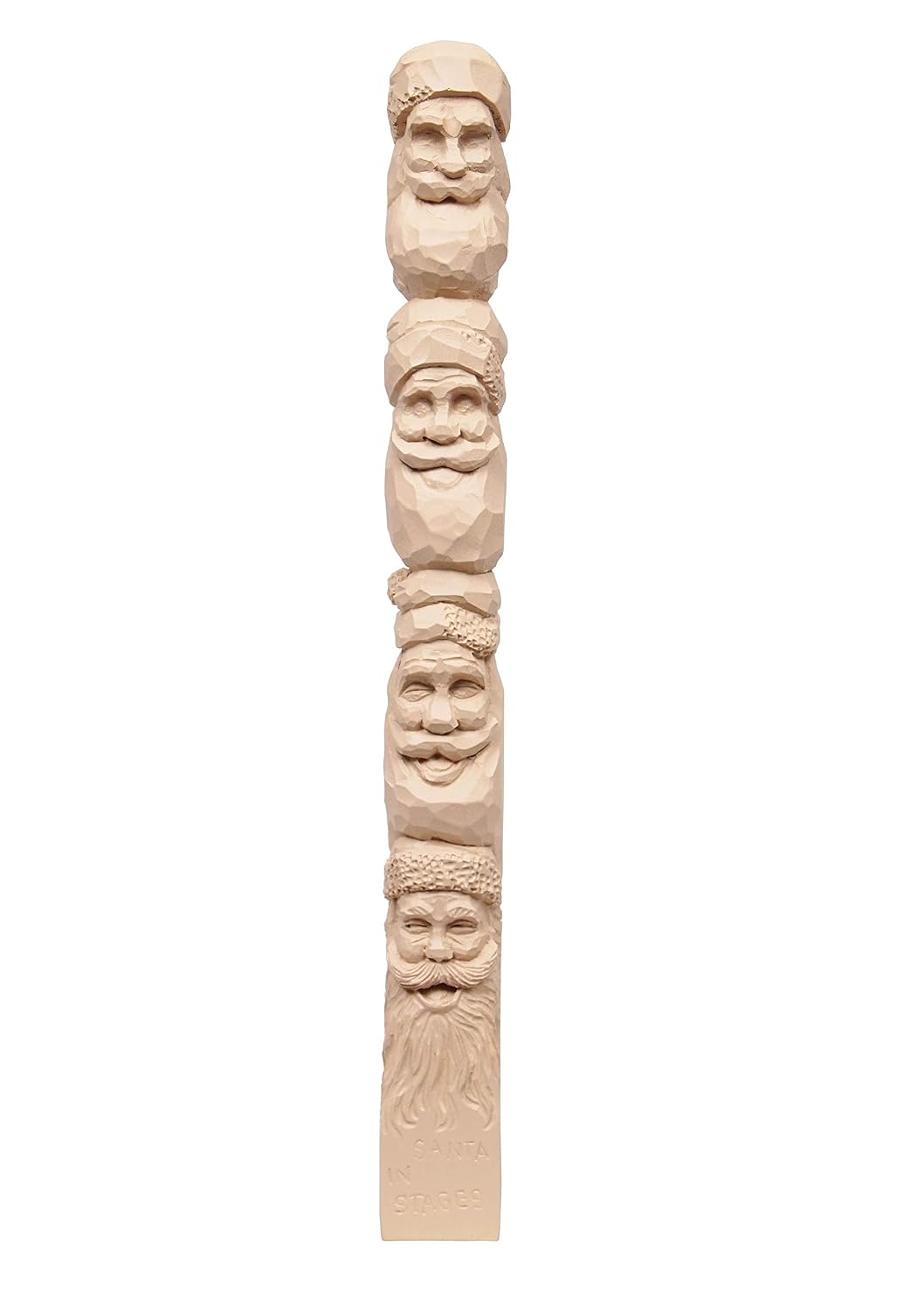 Santas Study Stick Kit (Learn to Carve Faces with Harold Enlow): Learn to Carve Santas Booklet & Santa Study Stick (Fox Chapel Publishing) Hand-Cast Resin Study Stick with Step-by-Step Instructions