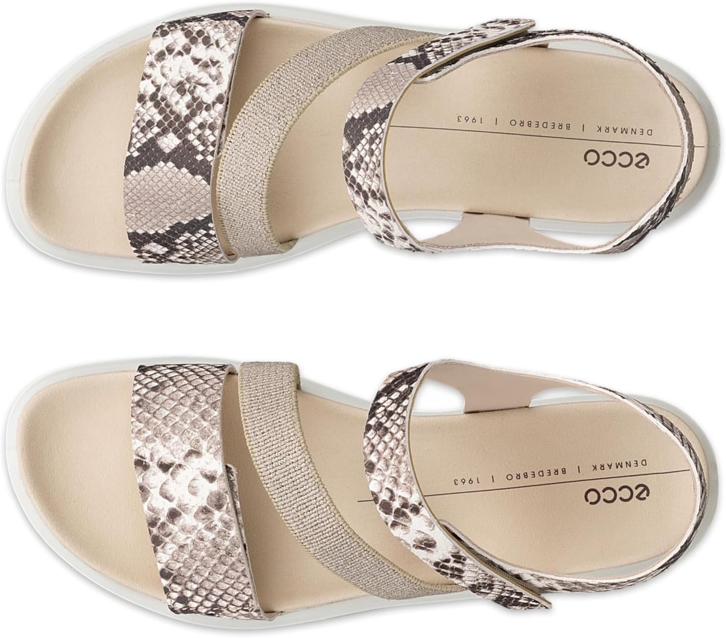 ECCO Flowt 2 Band, BRIGHT WHITE/PYTHON, 8-8.5 - Image 5