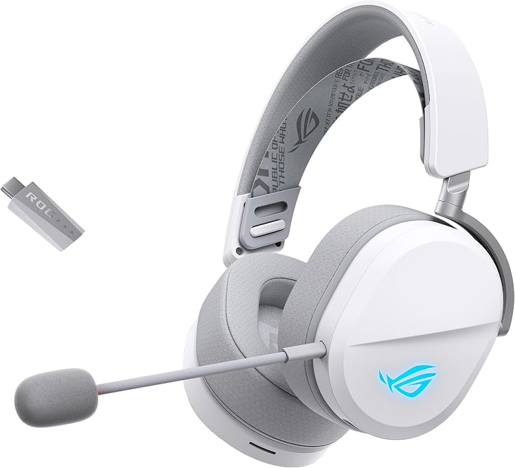 ASUS ROG Pelta Tri-Mode Wireless Gaming Headset 50mm Drivers 70Hr Battery PC PS5 Switch