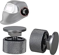 Vista 5 de 3mirrors Sujetadores de Casco para Capucha de Soldadura (Pipeliner) Gris, Piezas de Repuesto para Casco, Accesorios, Tornillos, Capucha Abatible