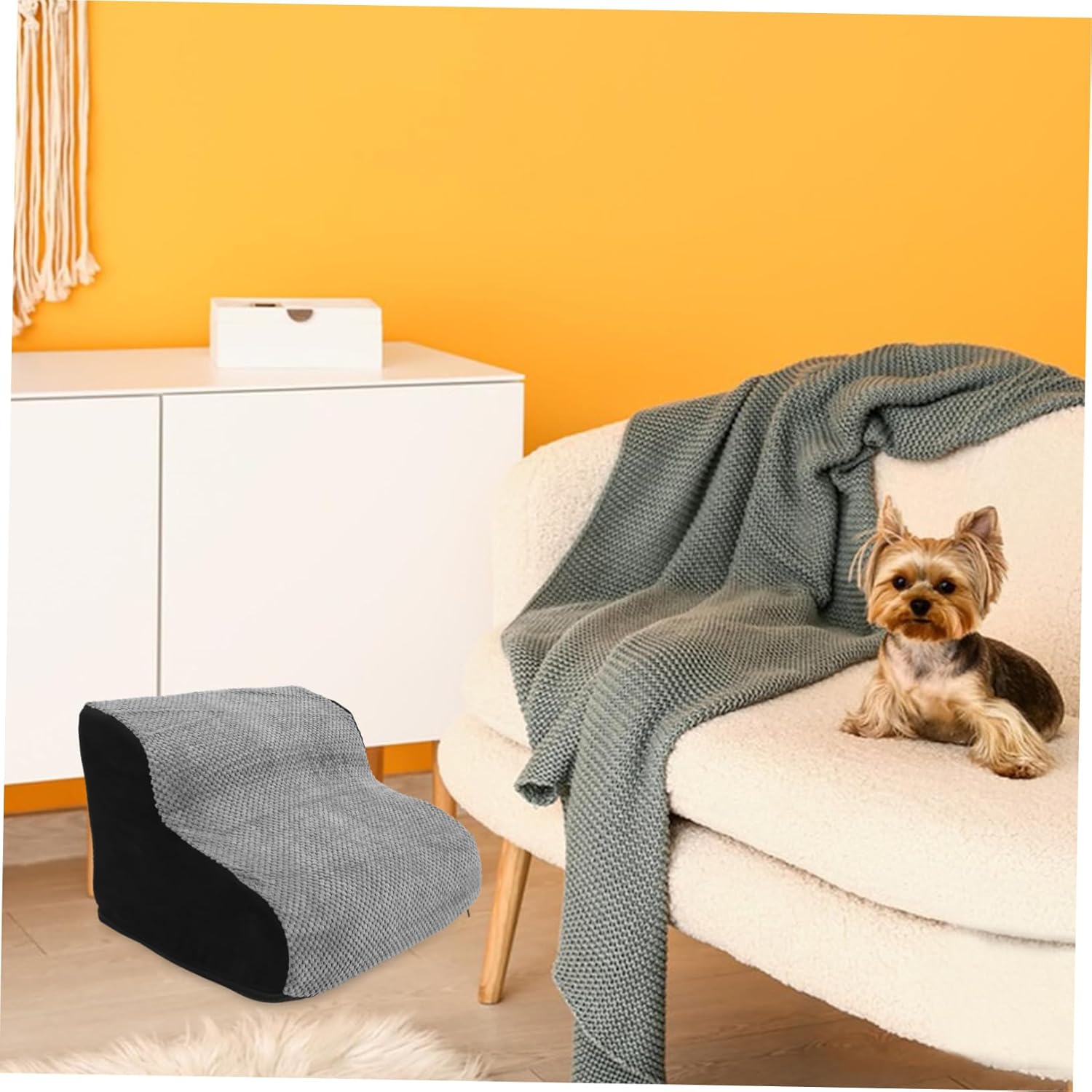 BESPORTBLE Comfortable Dog Bed Steps Pet Ladder for Senior Pups and Kittens Non-Slip Ramps