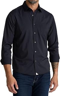 UNTUCKit Long Sleeve Performance Solid Shirt for Men