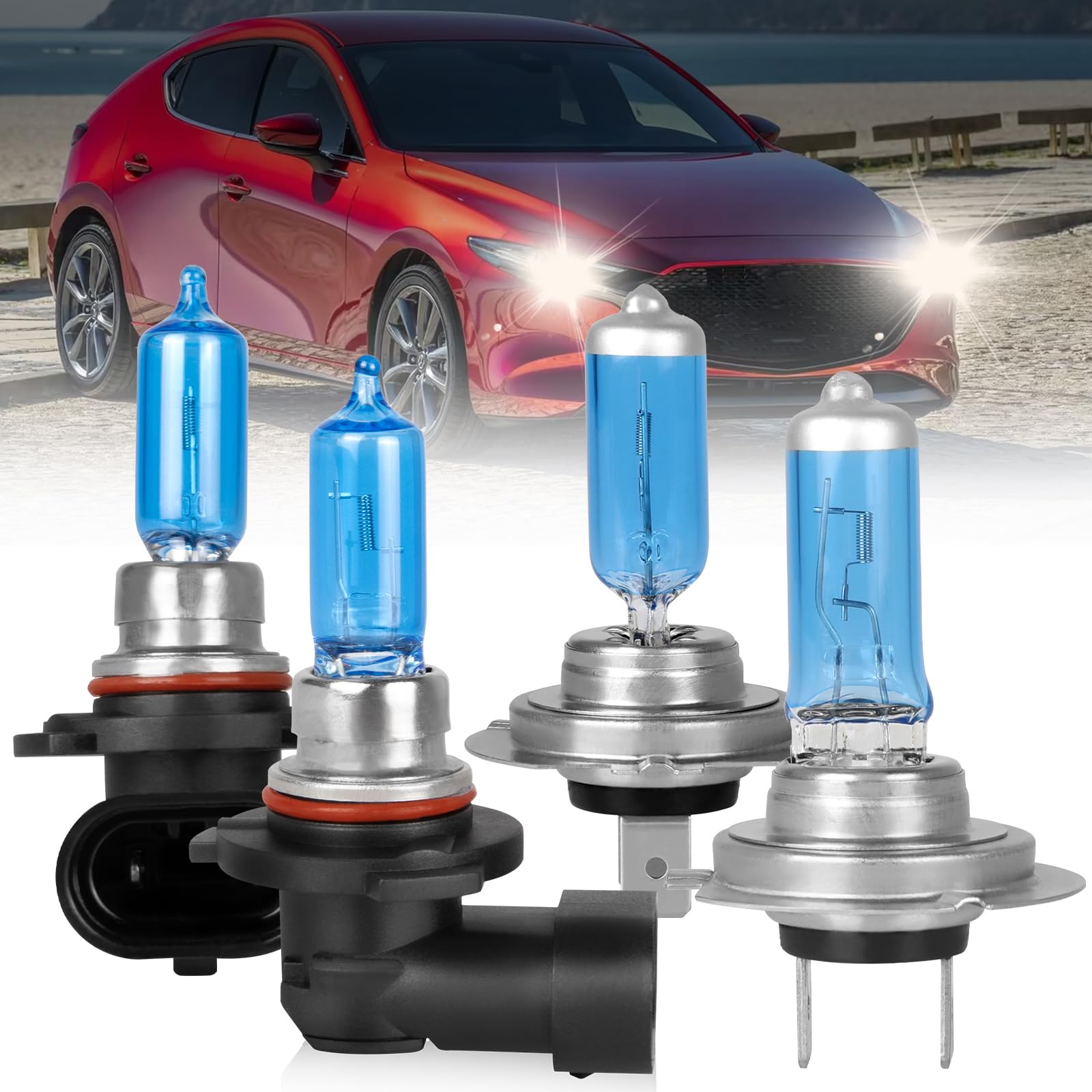 Amazon.com: NSDXCT 9005 H7 Halogen Light Bulbs Fit For Mazda 3