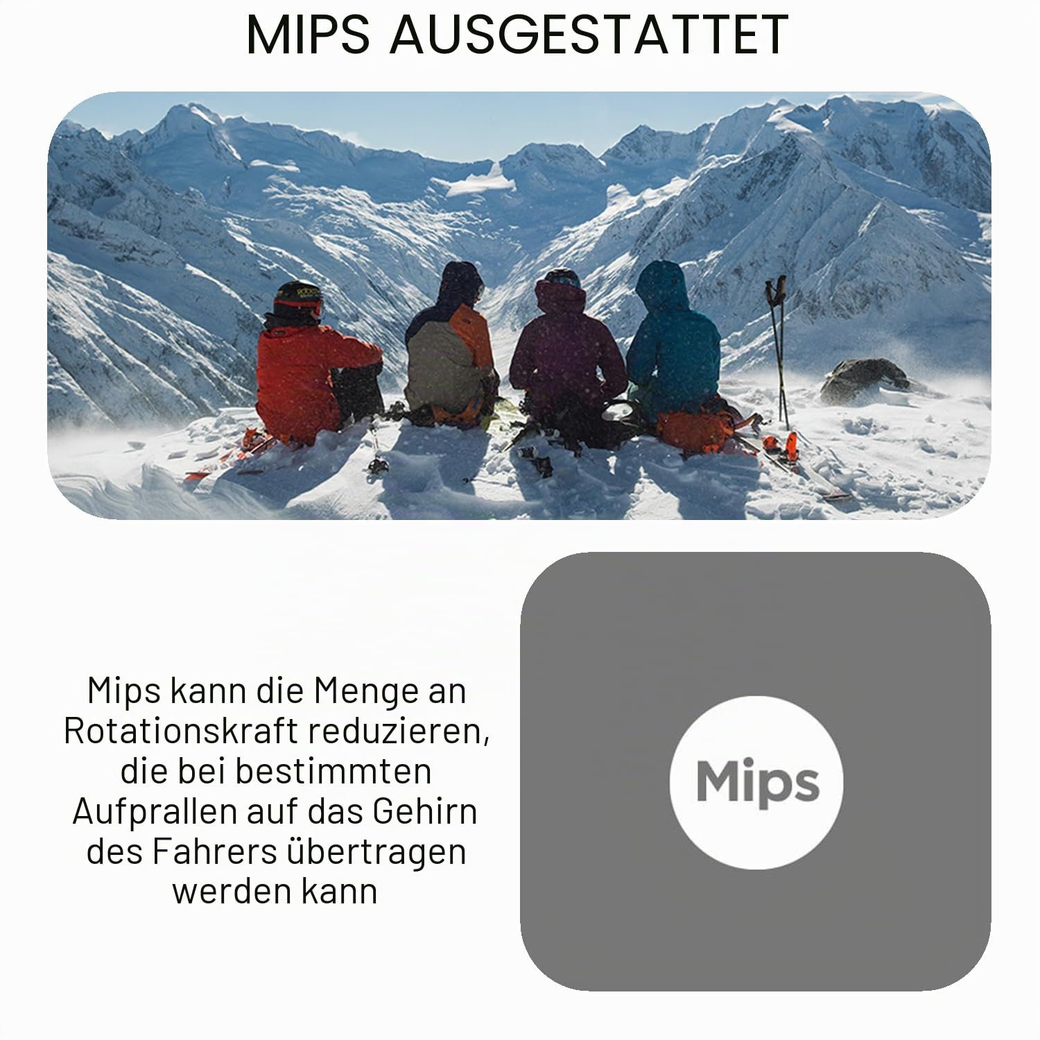 Giro Ratio MIPS - XL Helm mit MIPS-Technologie, Thermostat Control-Belüftung, verstellbare Passform, kompatibel mit Outdoor Tech Audio-Systemen, Schutz bei Aufprall, Farbe: Matte Black, Größe: L