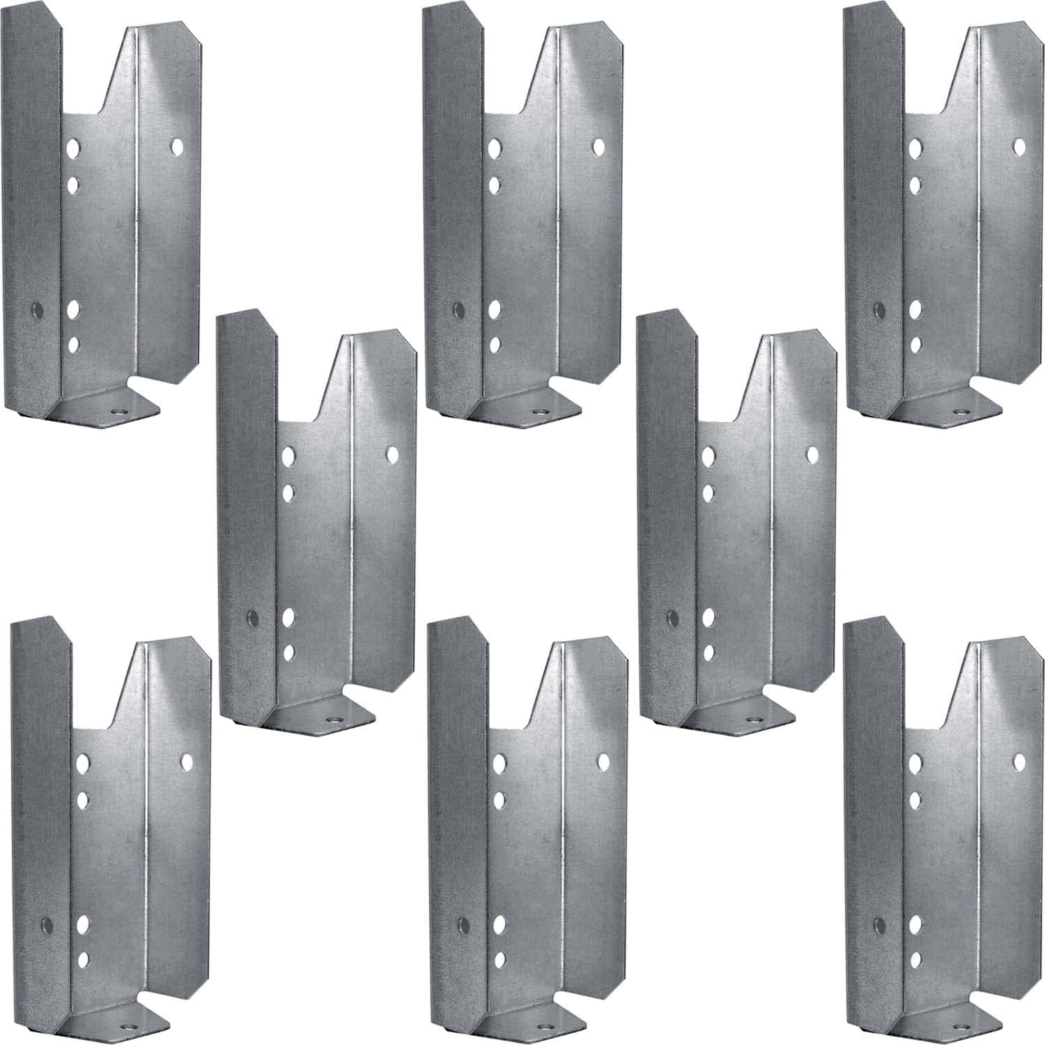 Jake Sales Wood Fence Rail Bracket for 2x4 Dimensional Lumber. Galvanized Steel to Resist Rusting. Quantity 8