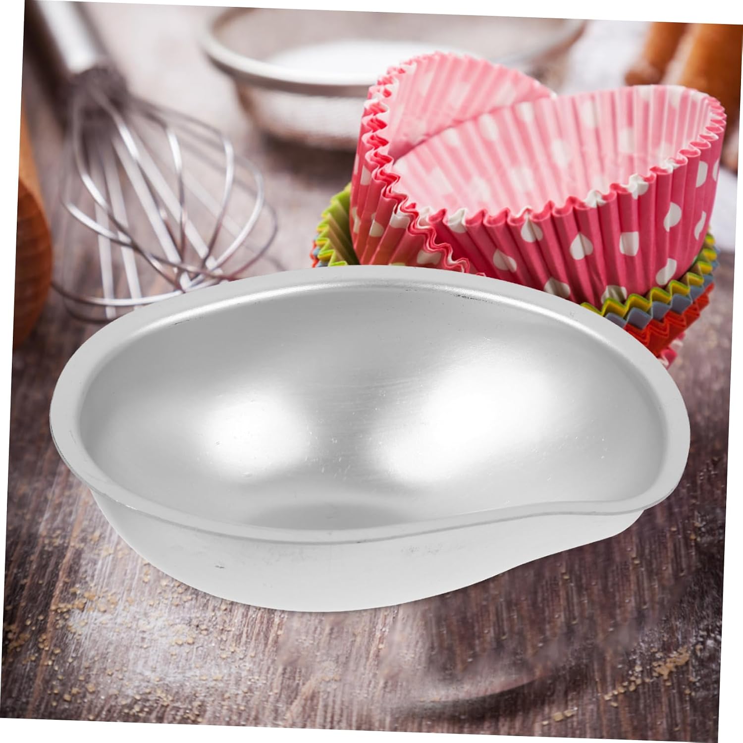 5-piece Set Mini Cake Molds Aluminum Alloy Molds for Pudding Biscuits Fruit Baking