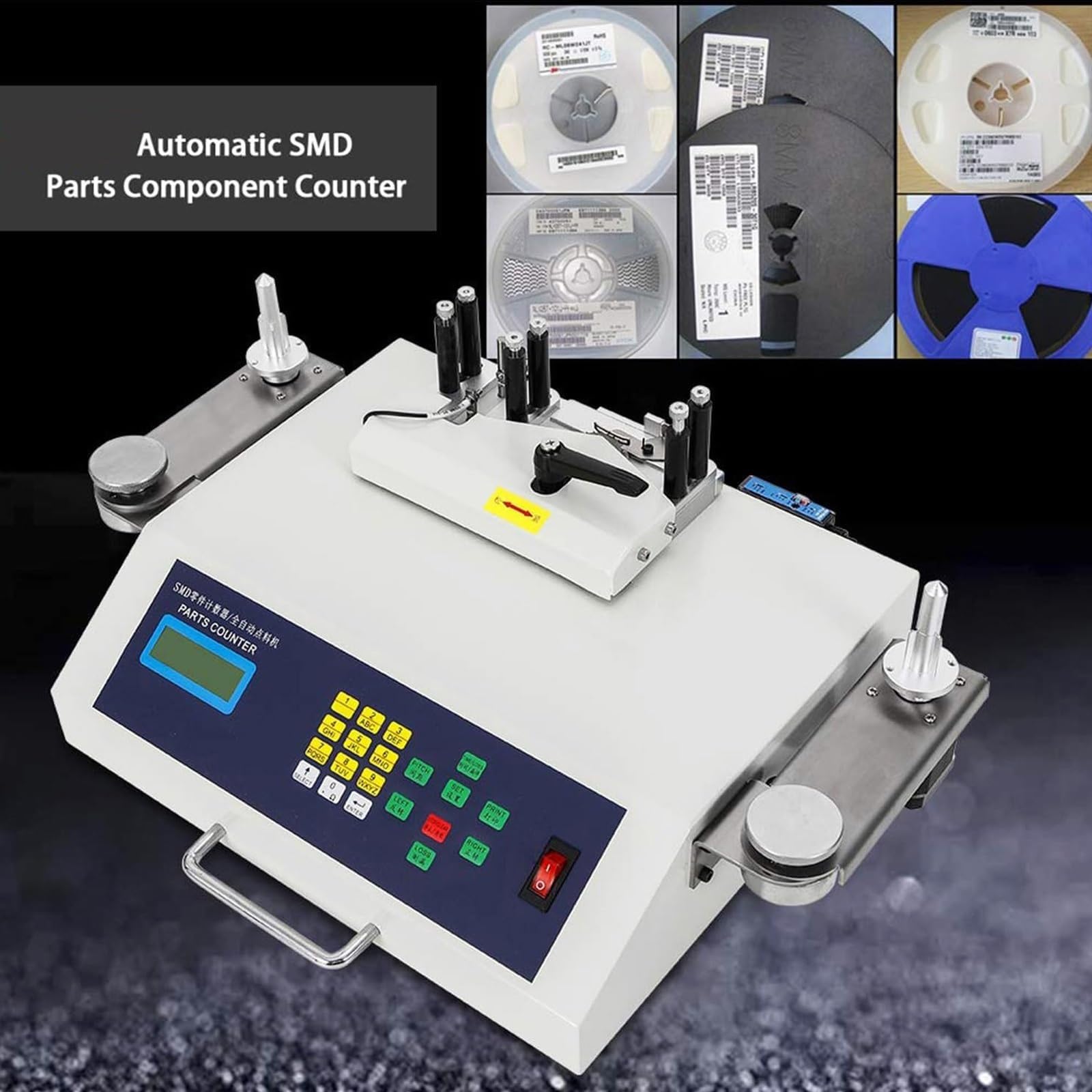 Contatore automatico delle parti, macchina di conteggio elettronica della bobina da 50 W con display LCD e rilevamento delle perdite per l'elaborazione meccanica di precisione
