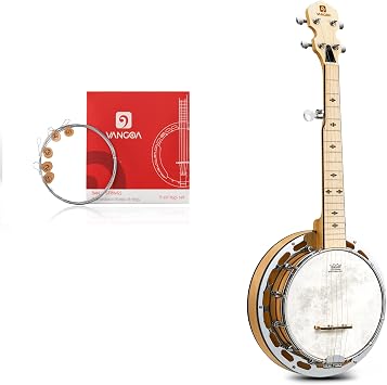 Vangoa Banjo with Tone Ring with String Set