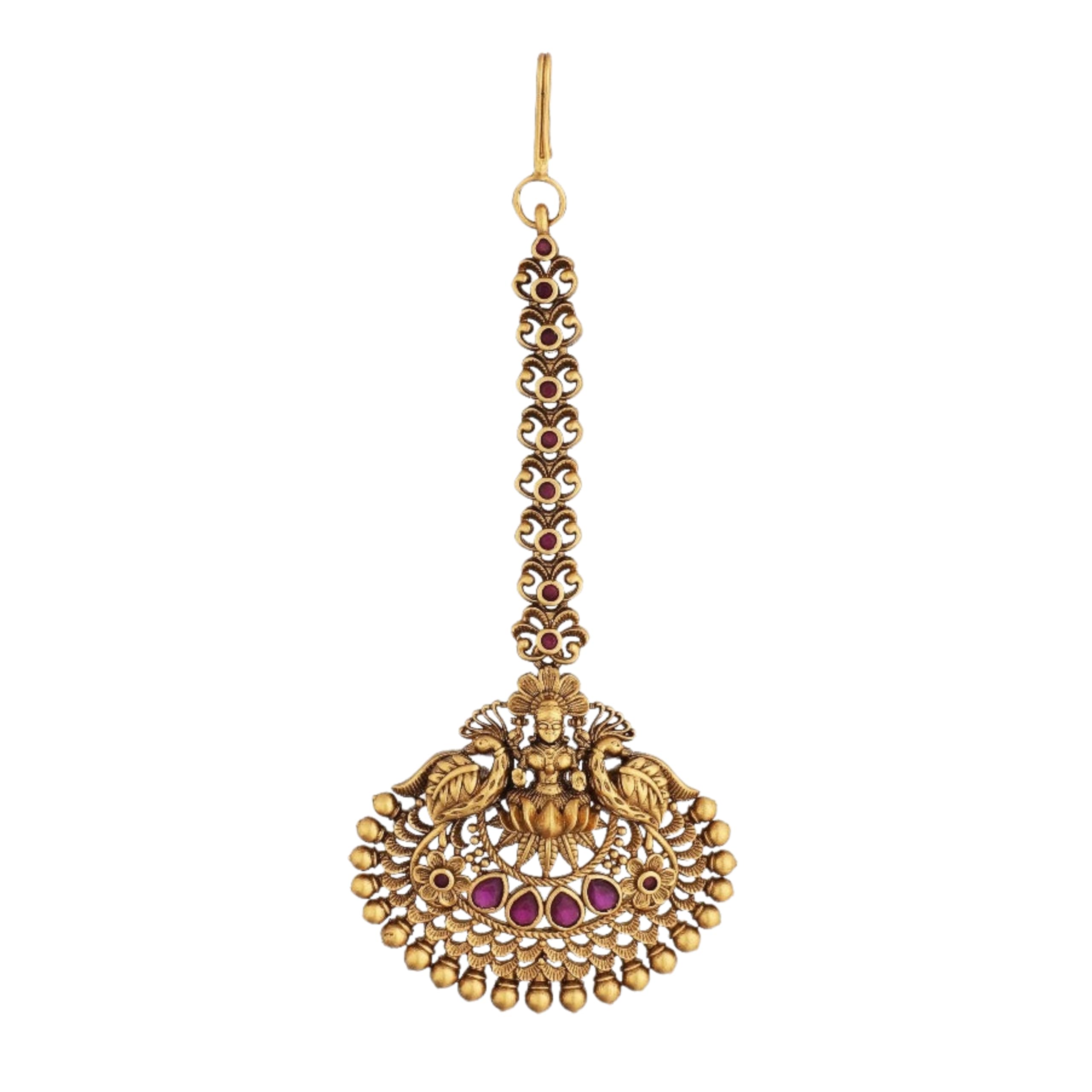 Tarinika Narayani Antique Maang Tikka with Peacock design - Wedding Mang Tika for Women - Perfect for Ethnic ocassion | Traditional temple nethi chutti - 1 year warranty* (B0D6NH32BD) Amazon Price History, Amazon Price Tracker